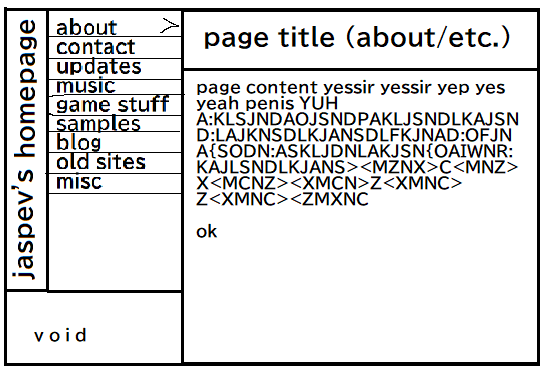 My mockup for this current site